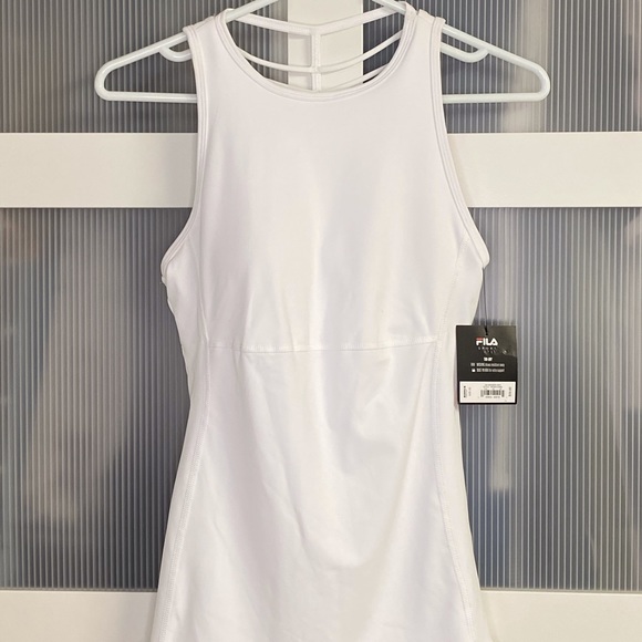 Fila. Women’s Xs. White Tank with built in bra. - Picture 1 of 4